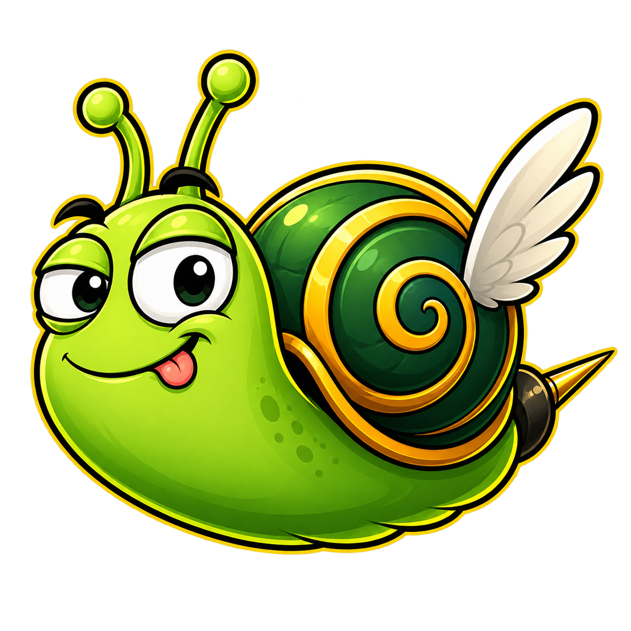 Sthingy, the flying snail mascot